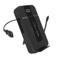 Elite 15,000mAh Power Bank with Wall Plug, Built-In Cables, Digital Display & Wireless Charging