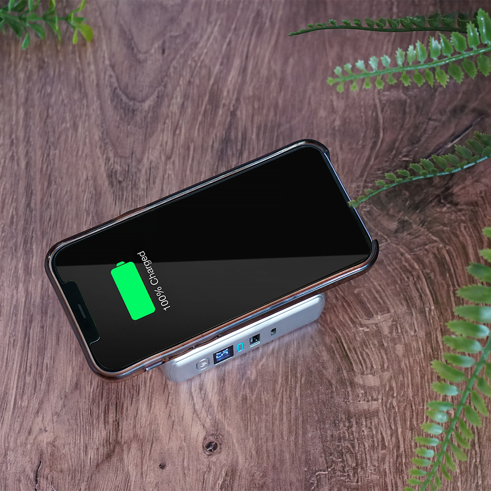 PowerPro Go - 3-In-1 Wall Charger and 10,000mAh Portable Power Bank with Digital Display - Powered by ChargeHub