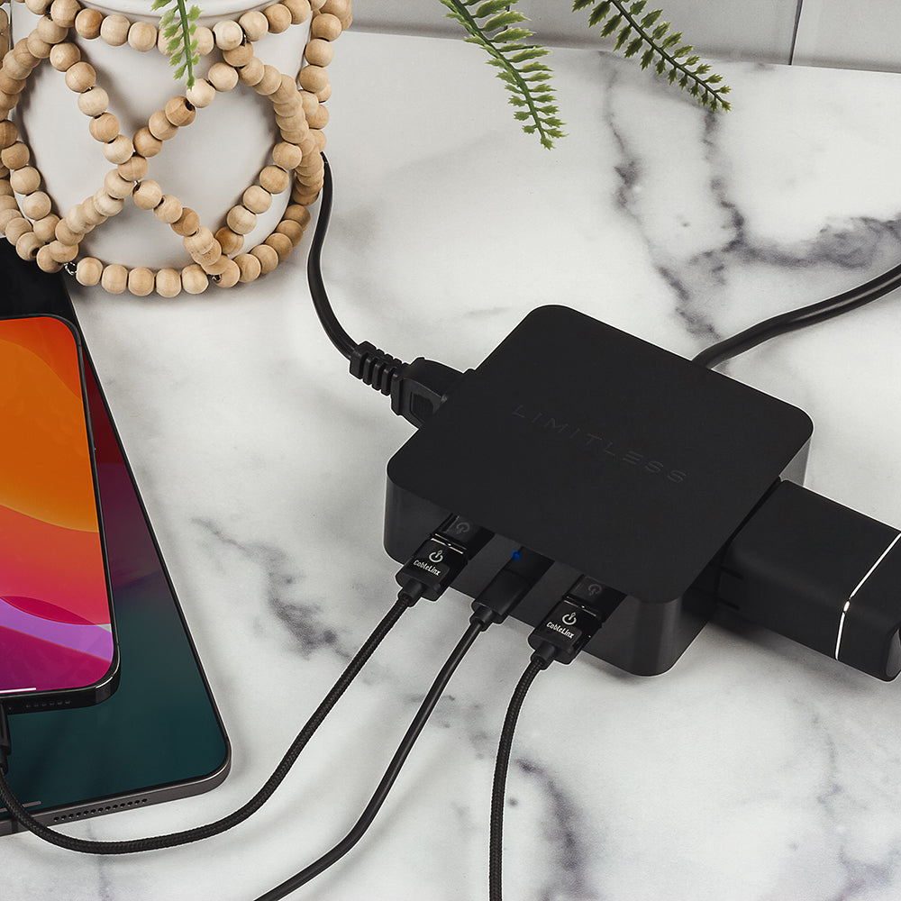 PowerPro 5-Device Charger with USB, Type-C, and AC