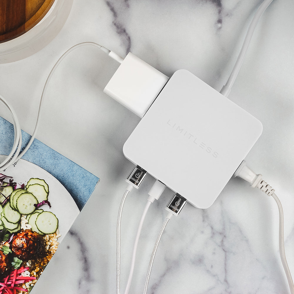 PowerPro 5-Device Charger with USB, Type-C, and AC