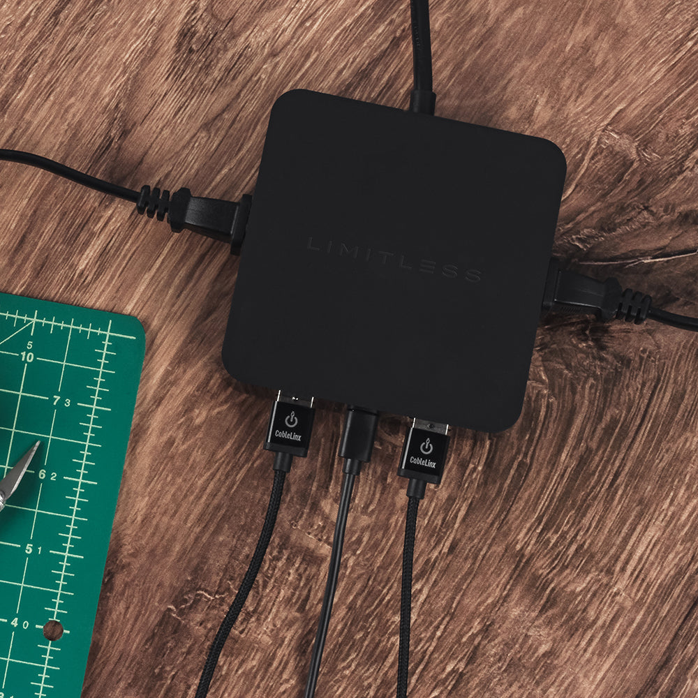 PowerPro 5-Device Charger with USB, Type-C, and AC