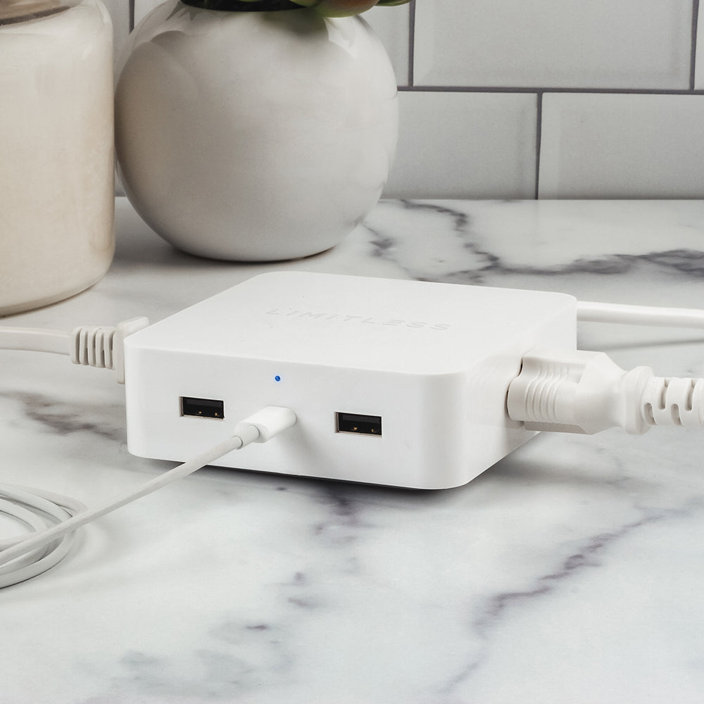 PowerPro 5-Device Charger with USB, Type-C, and AC